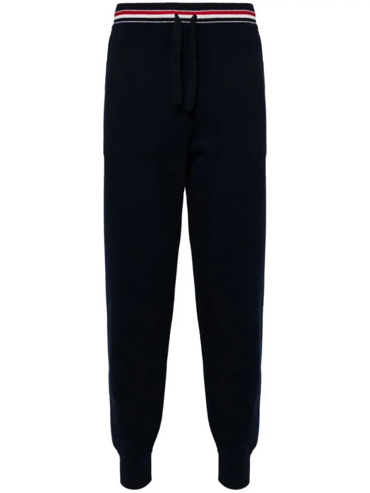 Thom Browne RWB-stripe track pants - Blue Cover