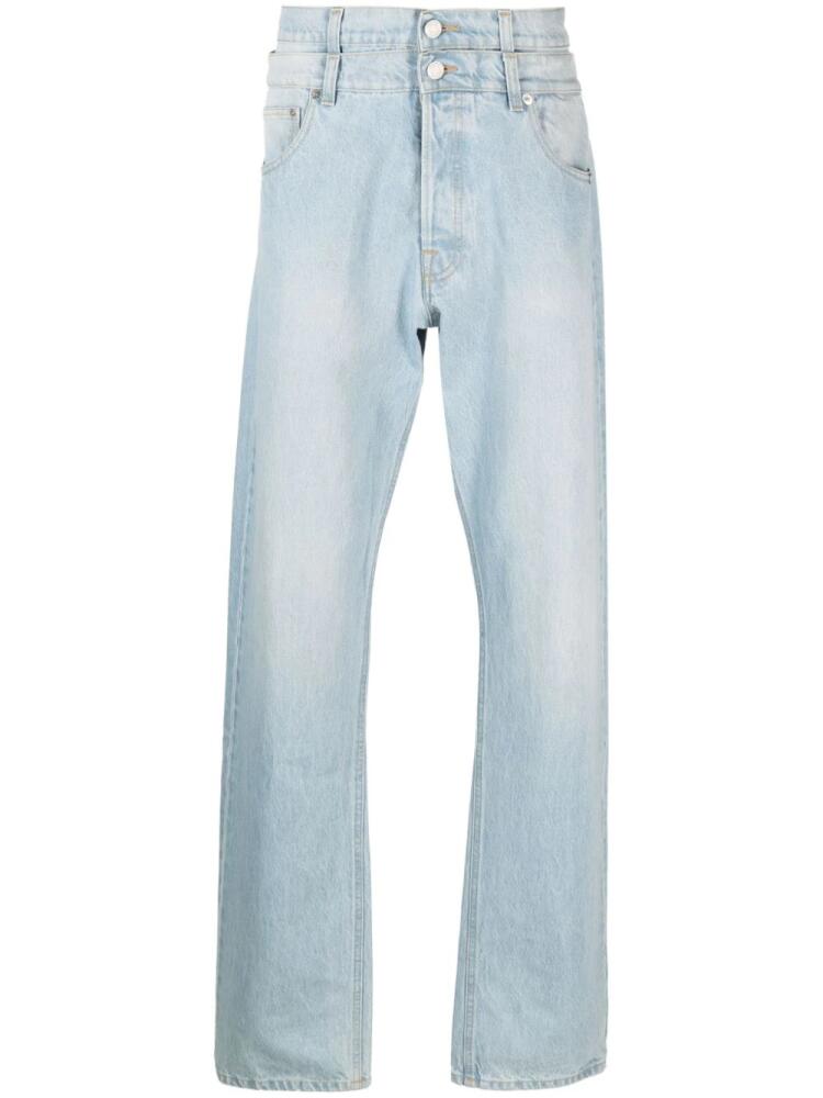 VTMNTS double-layer straight-leg jeans - Blue Cover