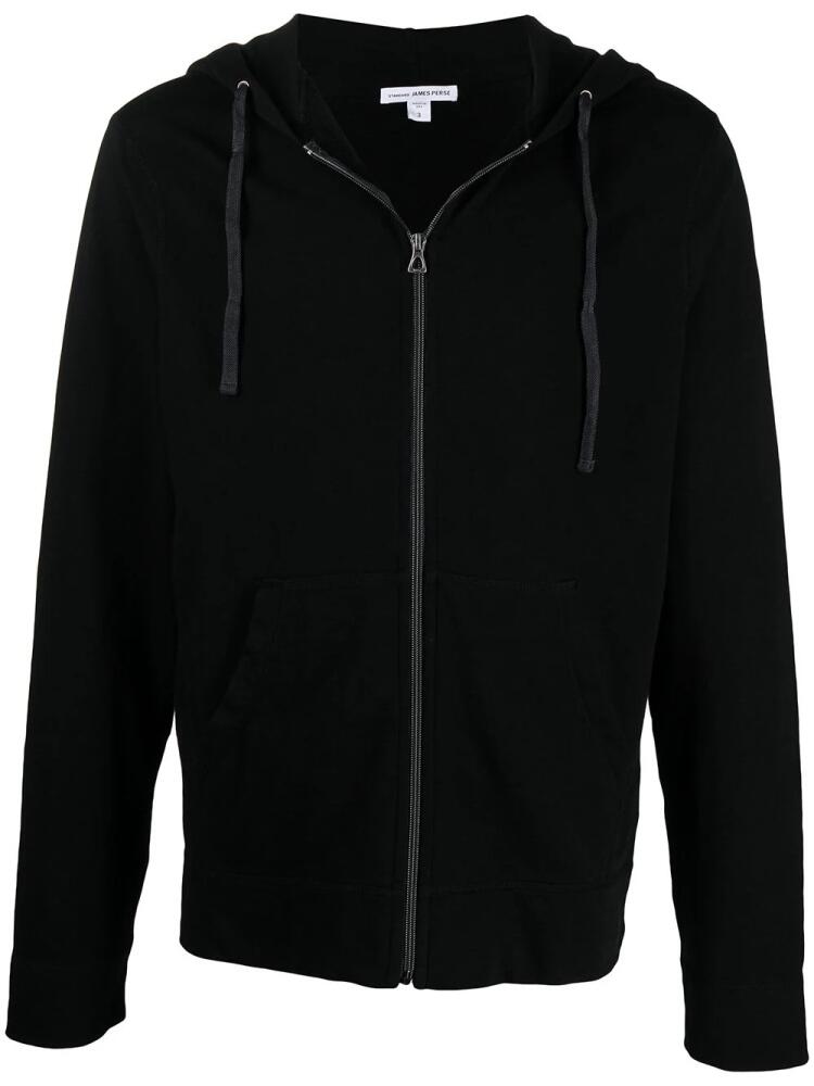 James Perse vintage-fleece hoodie - Black Cover