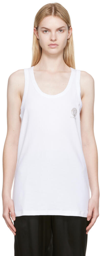 Versace Underwear White Medusa Tank Top Cover