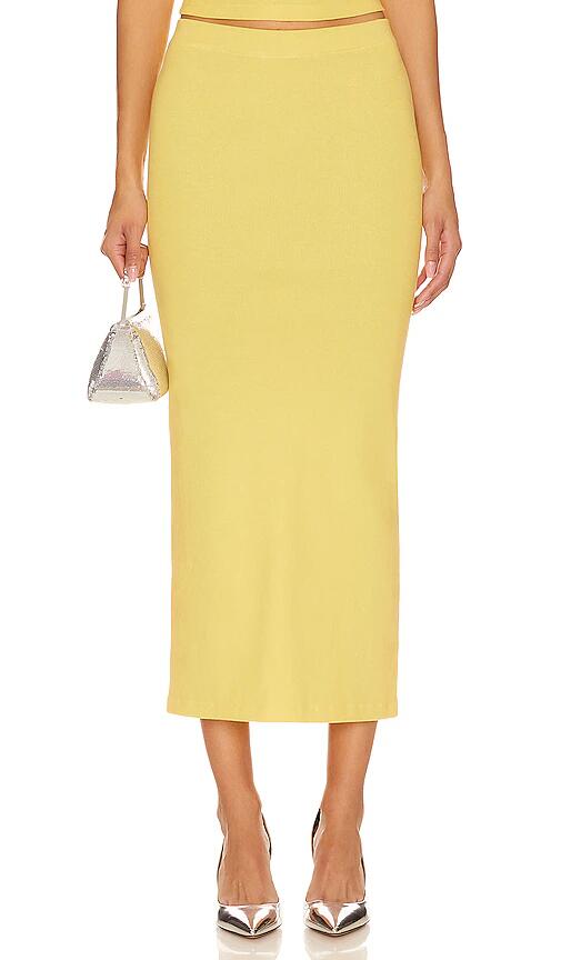 Mother of All Antonia Skirt in Yellow Cover