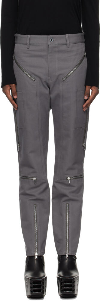 Rick Owens Gray Porterville Headon Utility Cargo Pants Cover