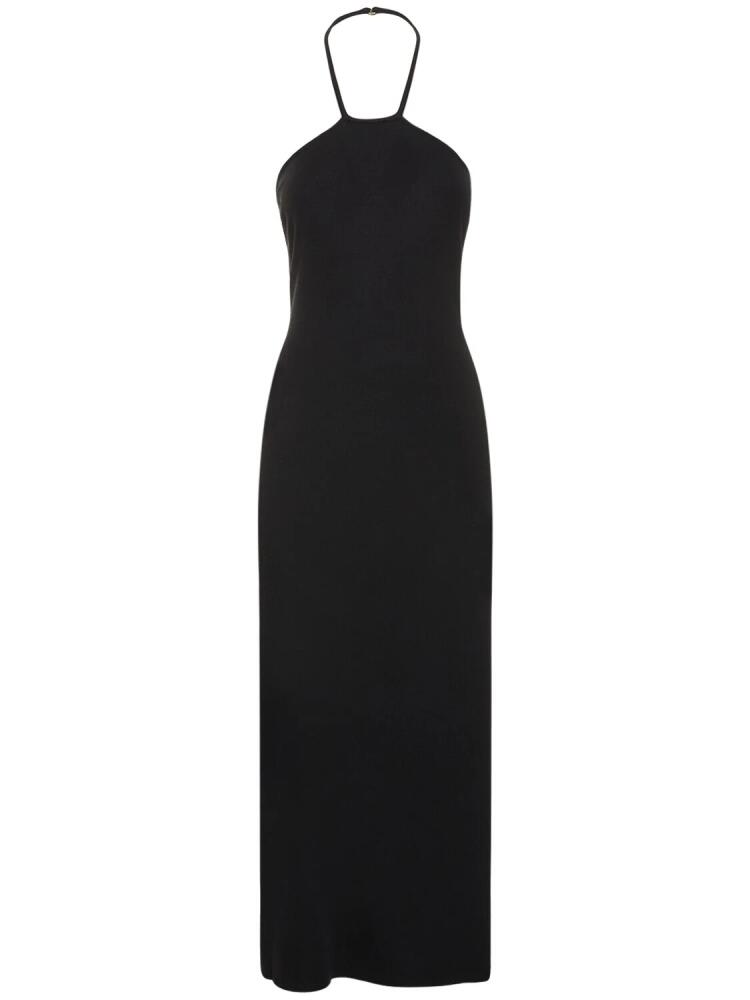 SIMON MILLER Yuma Maxi Viscose Halter Dress Cover