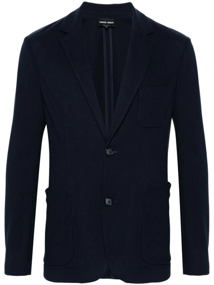 Giorgio Armani knitted blazer - Blue Cover