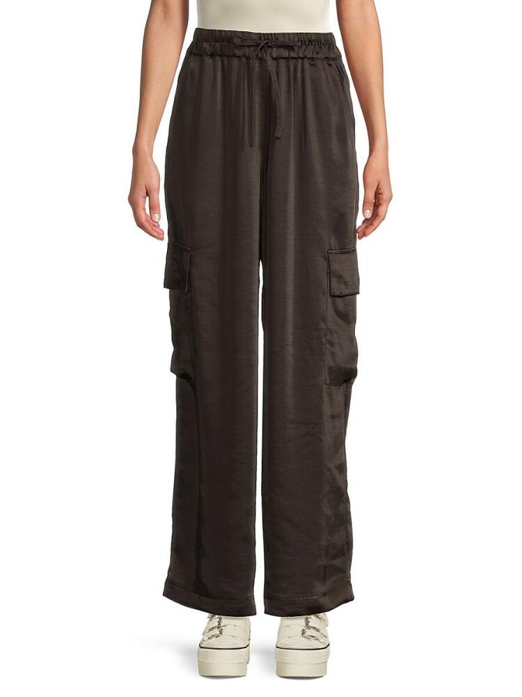 French Connection Women's Choloetta Drawstring Cargo Pants - Chocolate Cover