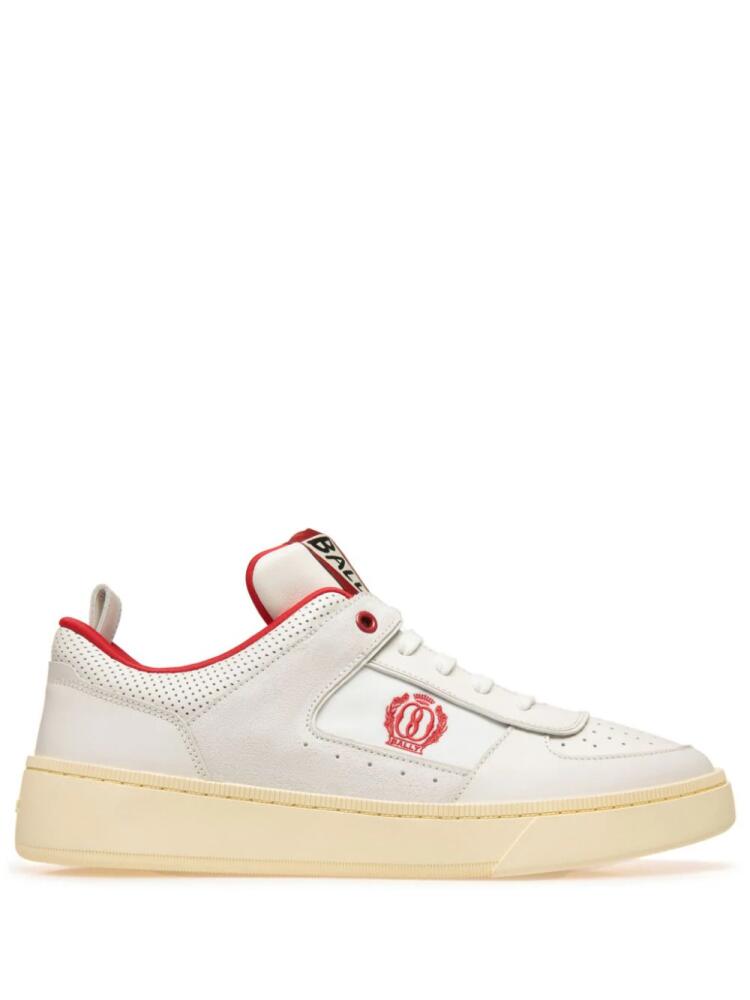 Bally Riweira logo-embroidered leather sneakers - White Cover