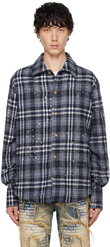 Who Decides War Blue Starry Night Flannel Shirt Cover