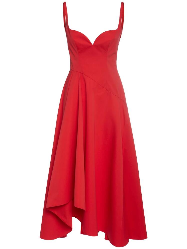 ALEXANDER MCQUEEN Poplin Midi Dress Cover