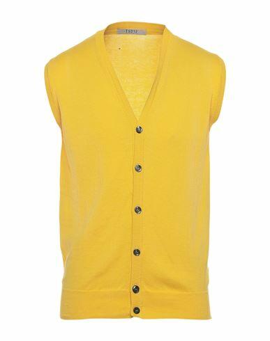 Tsd12 Man Cardigan Yellow Cotton Cover