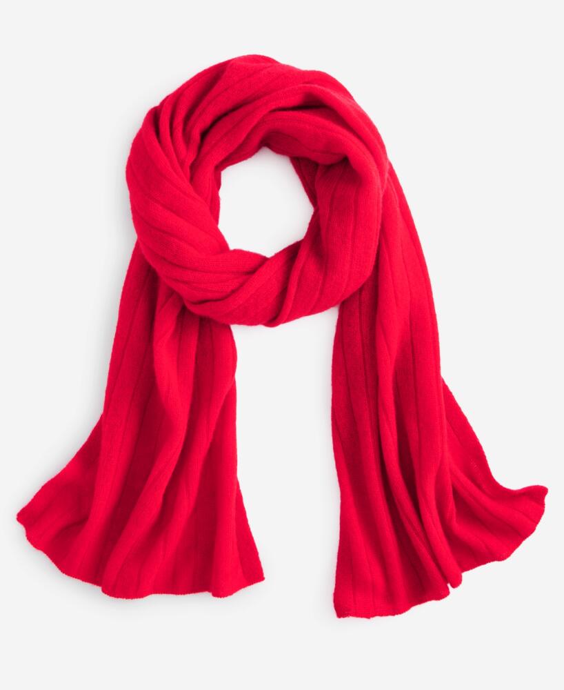 Charter Club Ribbed 100% Cashmere Scarf, Created for Macy's - Red Polish Cover