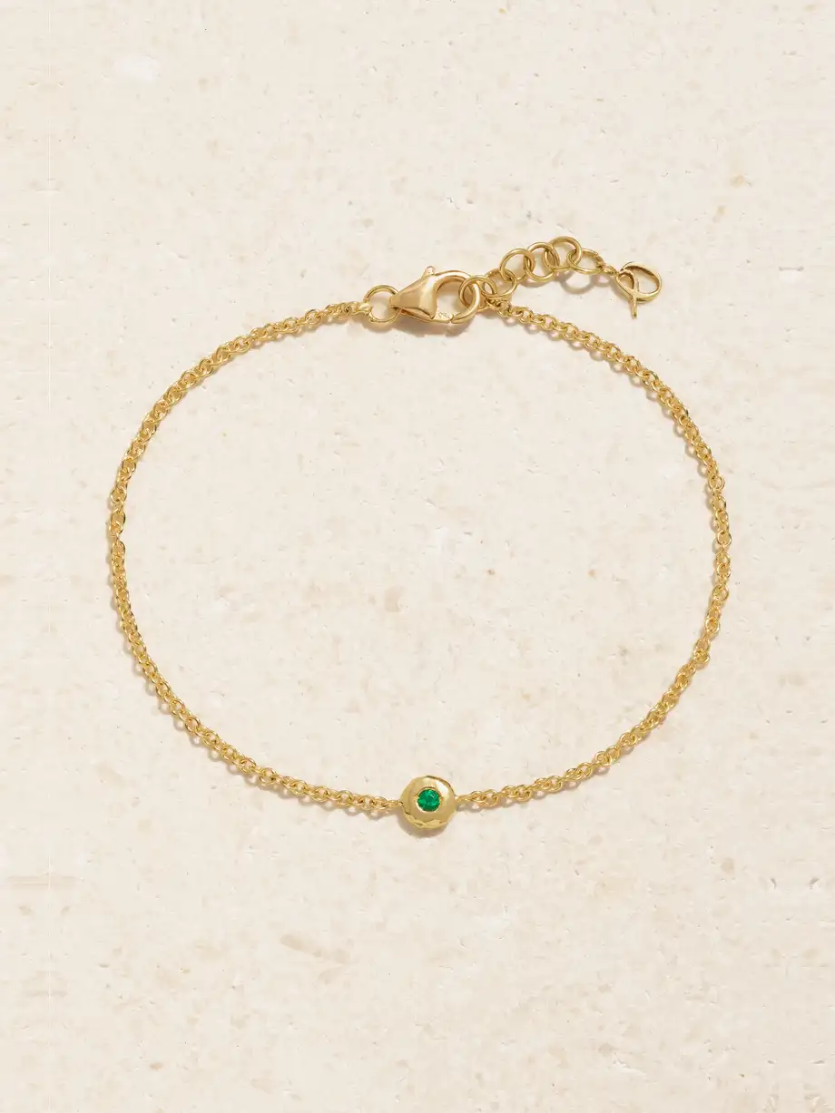 Octavia Elizabeth - + Net Sustain Nesting Gem Recycled 18-karat Gold Emerald Bracelet - One size Cover