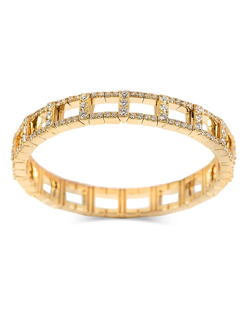 Zydo 18K Yellow Gold Diamond Stretch Bracelet, 4.4 ct. t. w. Cover