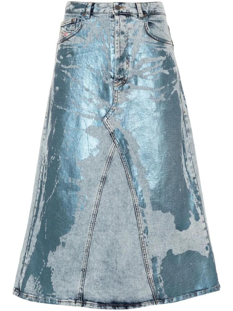 Diesel De-Pago low-rise denim skirt - Blue Cover