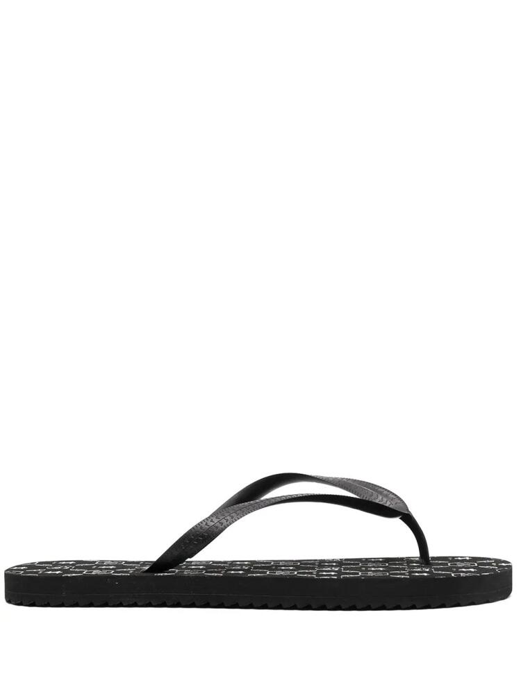 Philipp Plein logo-print flip flops - Black Cover