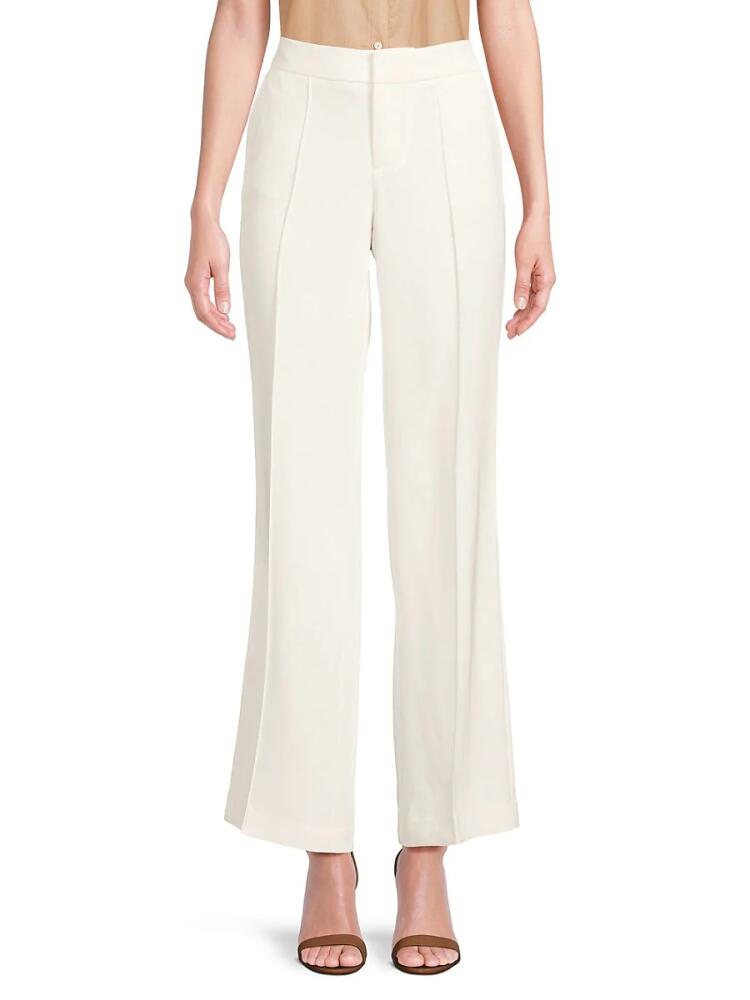 Karl Lagerfeld Paris Women's Pintuck Wide Leg Pants - Soft White Cover