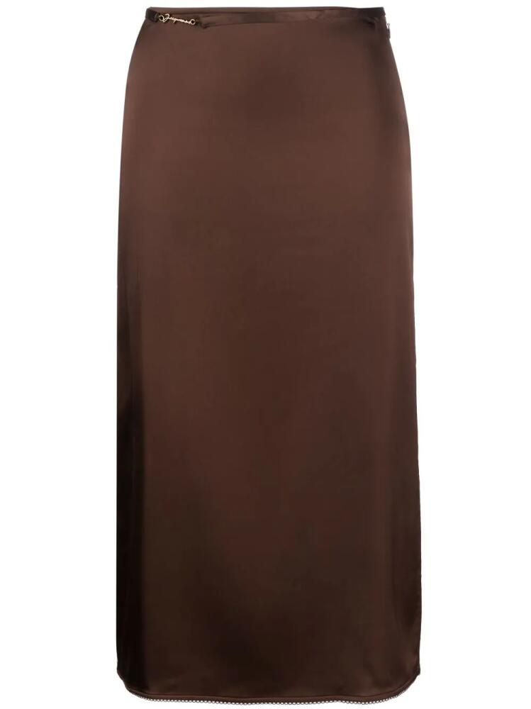 Jacquemus La Jupe Notte midi skirt - Brown Cover