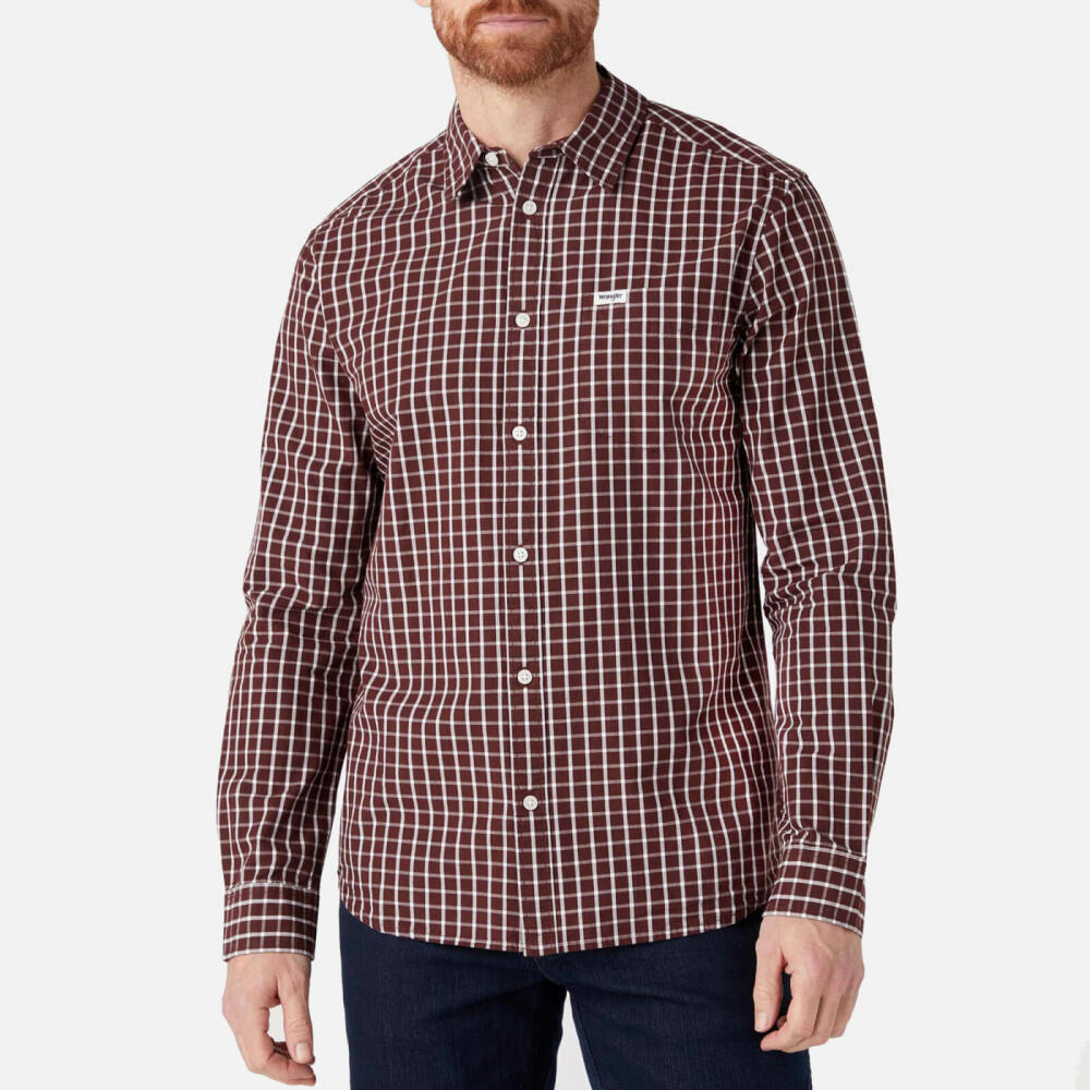 Wrangler Checked Cotton-Twill Shirt Cover