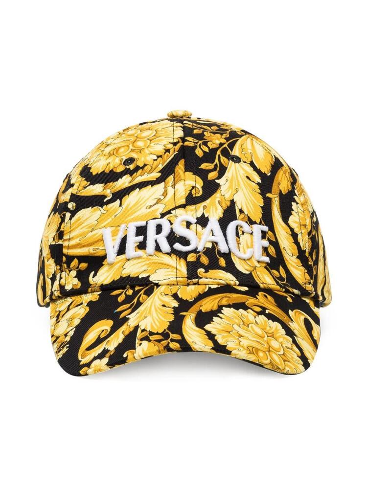 Versace Barocco embroidered baseball cap - Black Cover