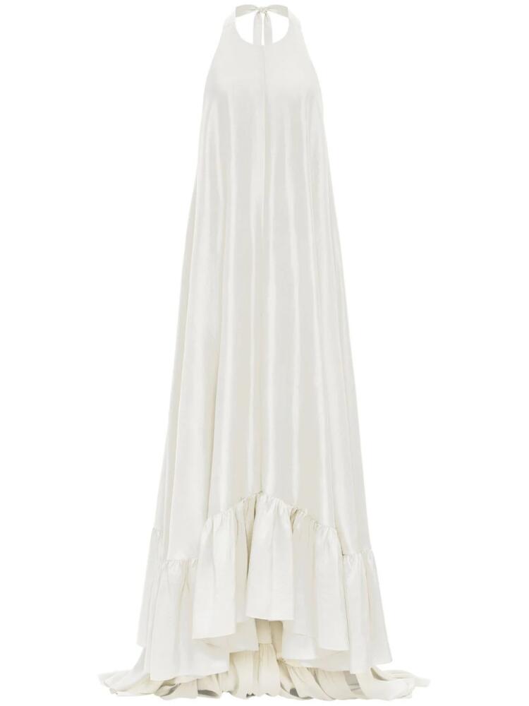 AZEEZA Sadie silk gown - White Cover