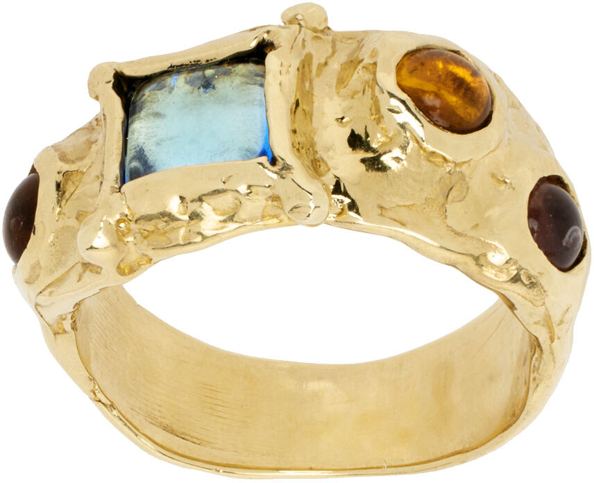 Mondo Mondo Gold Suede Ring Cover