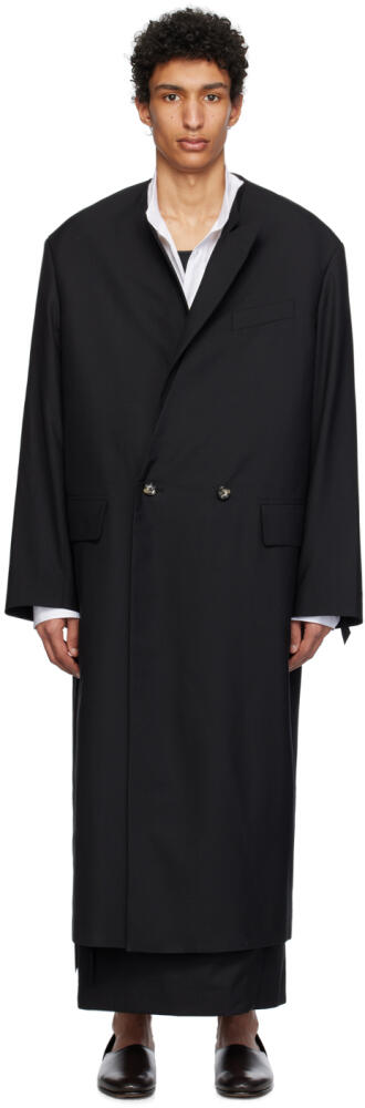 Marina Yee Black Ezra Coat Cover