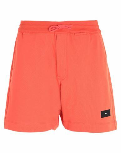 Y-3 Man Shorts & Bermuda Shorts Orange Organic cotton, Elastane Cover