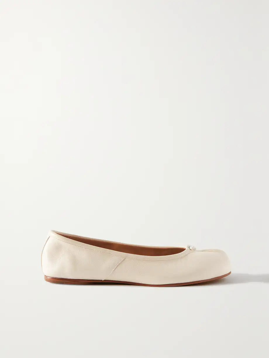 Maison Margiela - Tabi Split-toe Leather Ballet Flats - White Cover