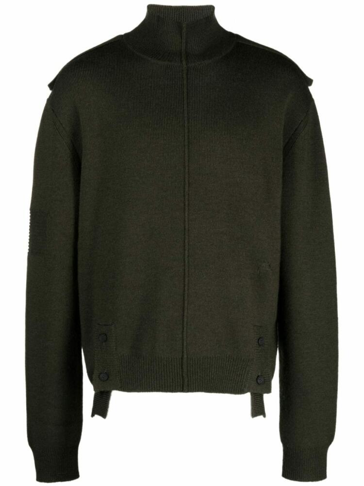 A-COLD-WALL* Utility high-neck jumper - Green Cover