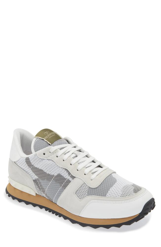 Valentino Garavani Rockrunner Sneaker in 52X-Grey/Bianco/Beige Cover