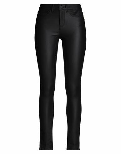 Only Woman Pants Black Viscose, Nylon, Elastane, Polyurethane coated Cover