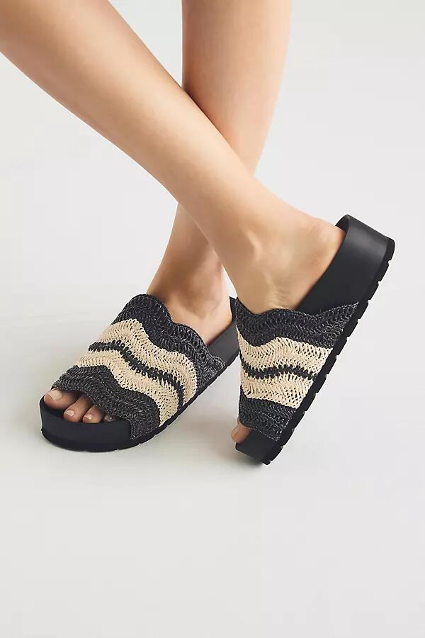 Silent D Platform Raffia Sandals Cover