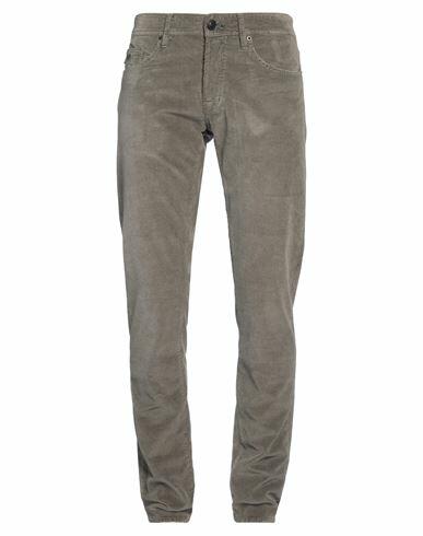 Tramarossa Man Pants Military green Cotton, Modal, Elastane Cover