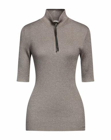 Brunello Cucinelli Woman Turtleneck Dove grey Cashmere, Silk, Polyamide, Polyester Cover