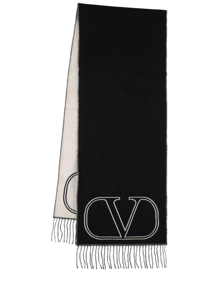 VALENTINO GARAVANI Vlogo Signature Wool Scarf Cover