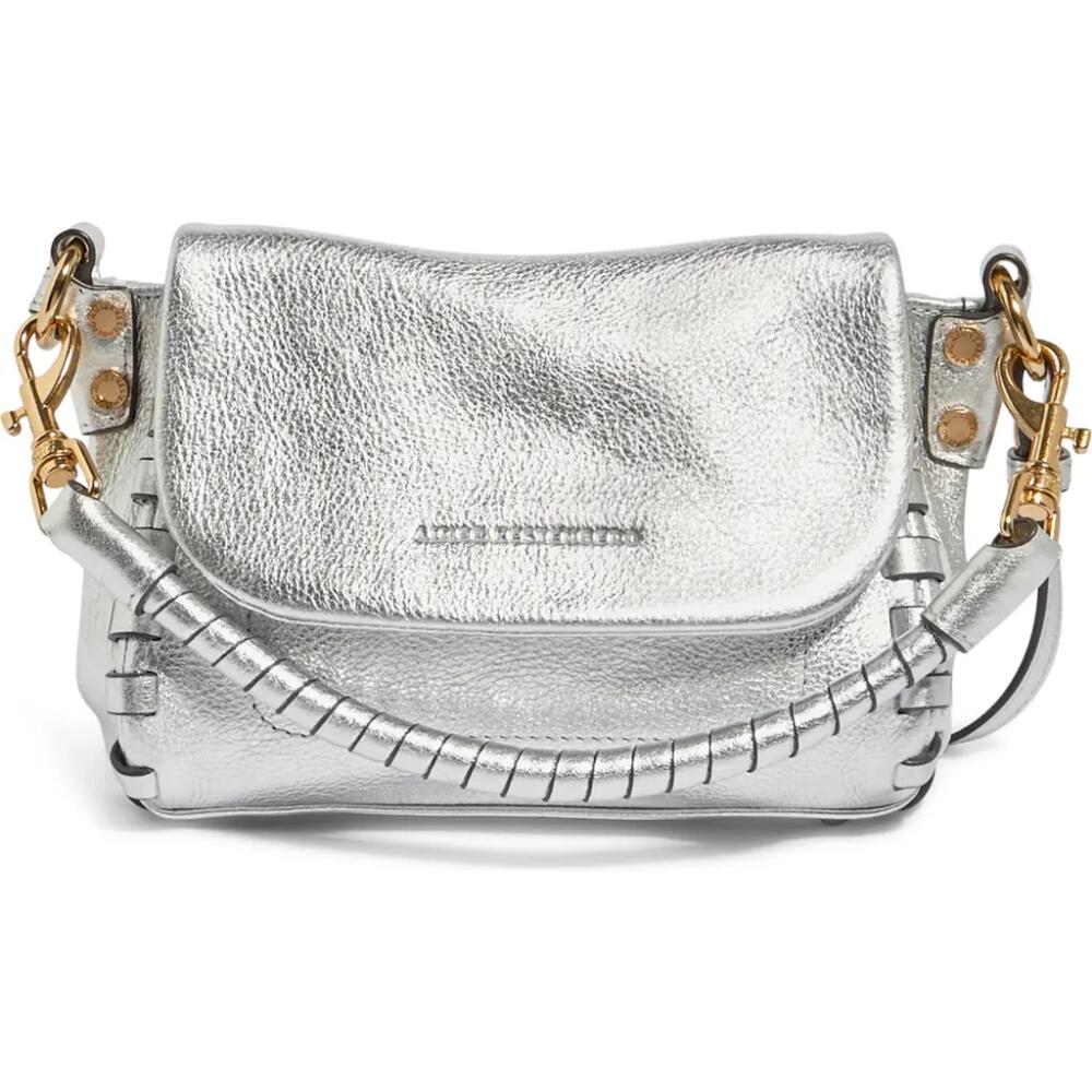 Aimee Kestenberg Mini Zen Leather Crossbody Bag in Silver Cover