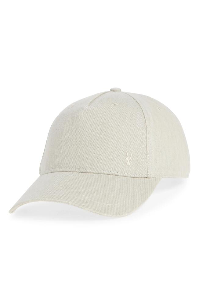 AllSaints Ramskull Baseball Cap in Horizon Grey Cover