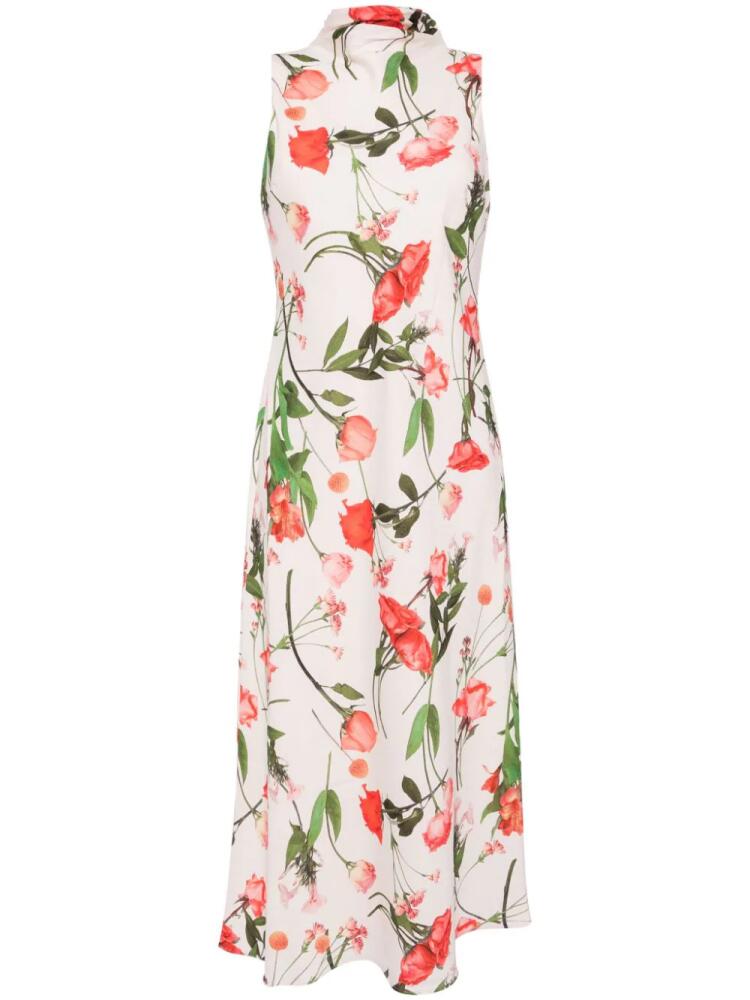 Ted Baker Connihh floral-print midi dress - Neutrals Cover