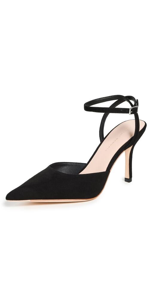 Loeffler Randall Jaden Pointed Toe Ankle Strap Heels Black Cover