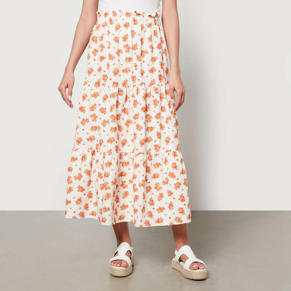 Aligne Hema Floral-Print Poplin Midi Skirt - EU 34/UK 6 Cover