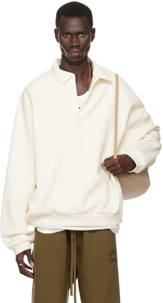 Fear of God ESSENTIALS Off-White Single-Button Polo Cover