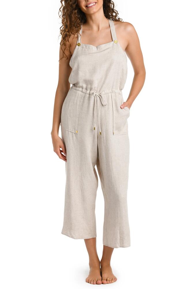 La Blanca Delphine Cover-Up Jumpsuit in Taupe Cover