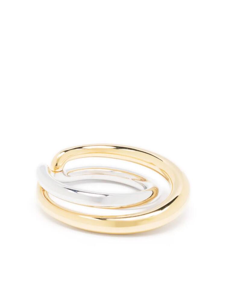 Charlotte Chesnais Initial two-tone design ring - Gold Cover