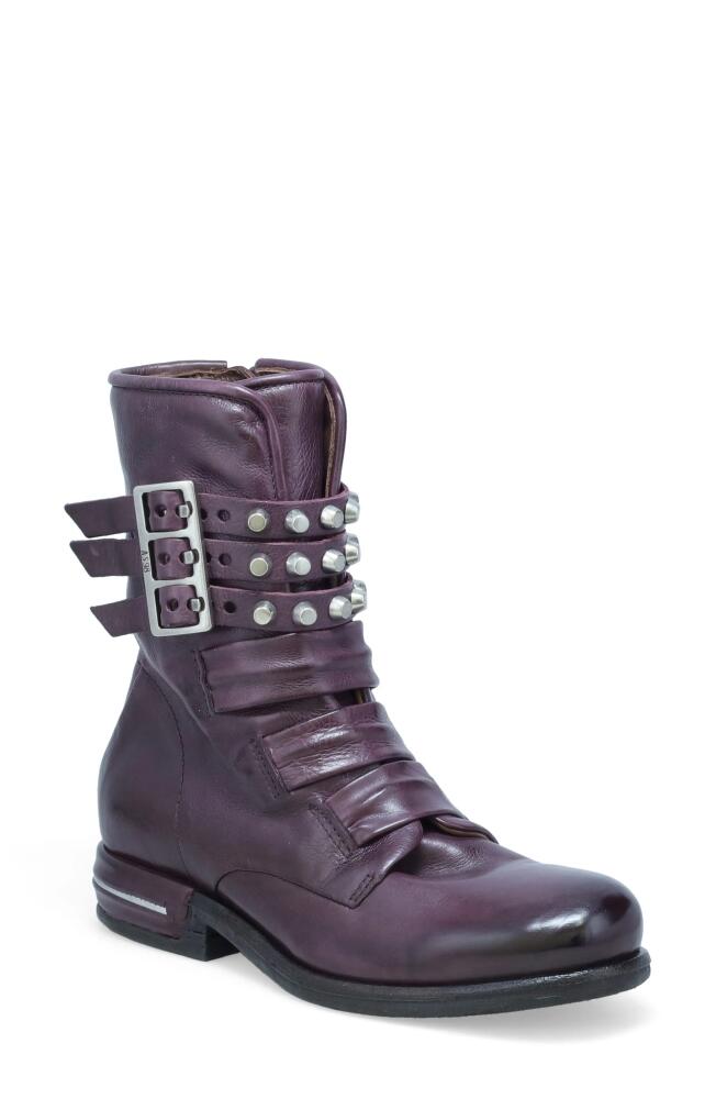 A. S.98 Taylen Studded Bootie in Eggplant Cover