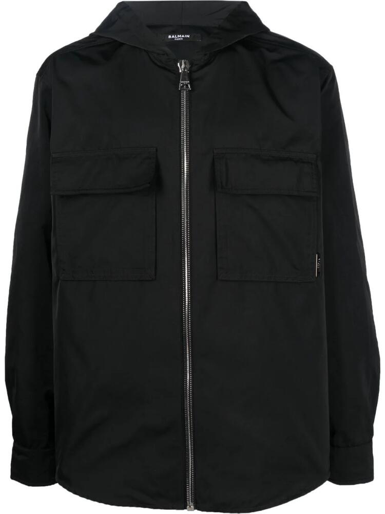 Balmain cargo hooded lightweight jacket - Black Cover