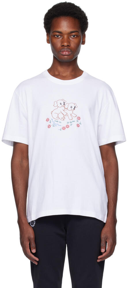 Carne Bollente SSENSE Exclusive White 'Woof Woof' T-Shirt Cover