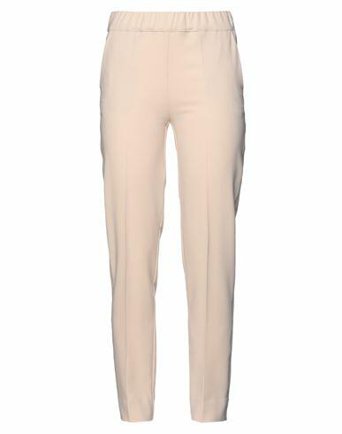 D. exterior Woman Pants Beige Polyester, Elastane Cover