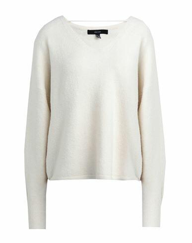 Vero Moda Vmdoffy Ls V-neck Blouse Ga Boo Woman Sweater Ivory Recycled polyester, Polyester, Elastane, Nylon Cover