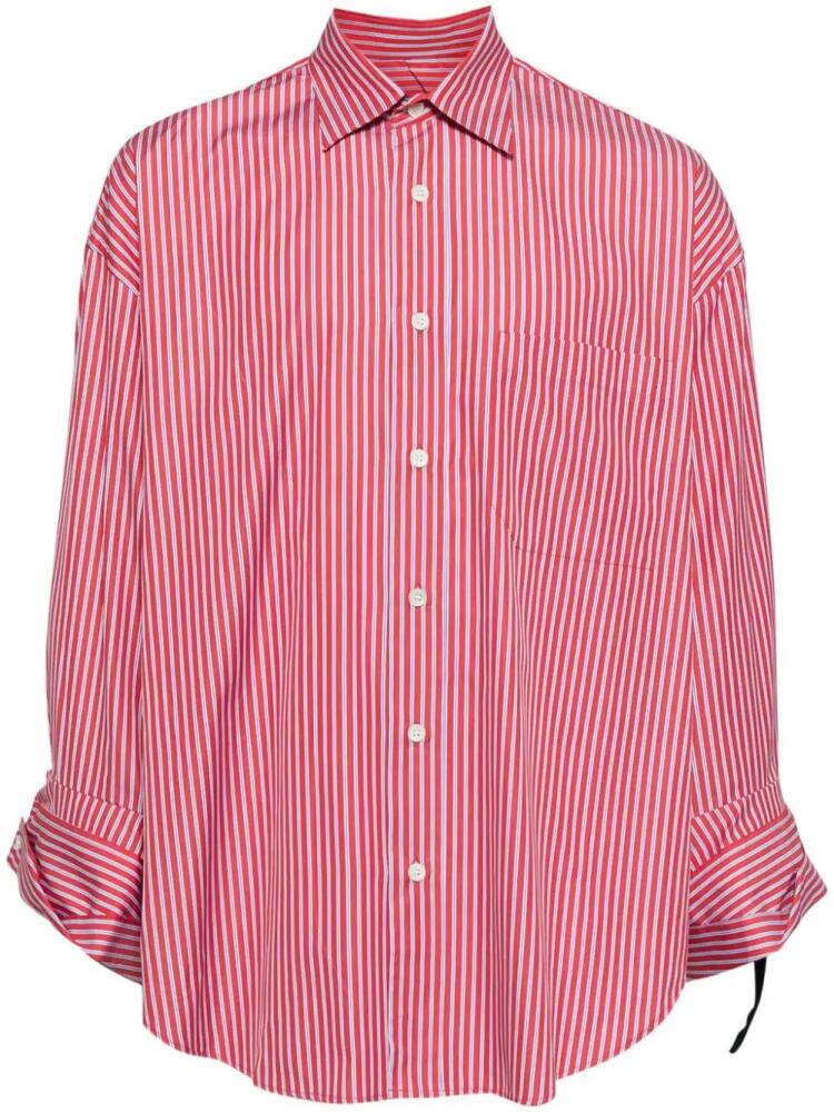 marina yee striped cotton shirt - Red Cover