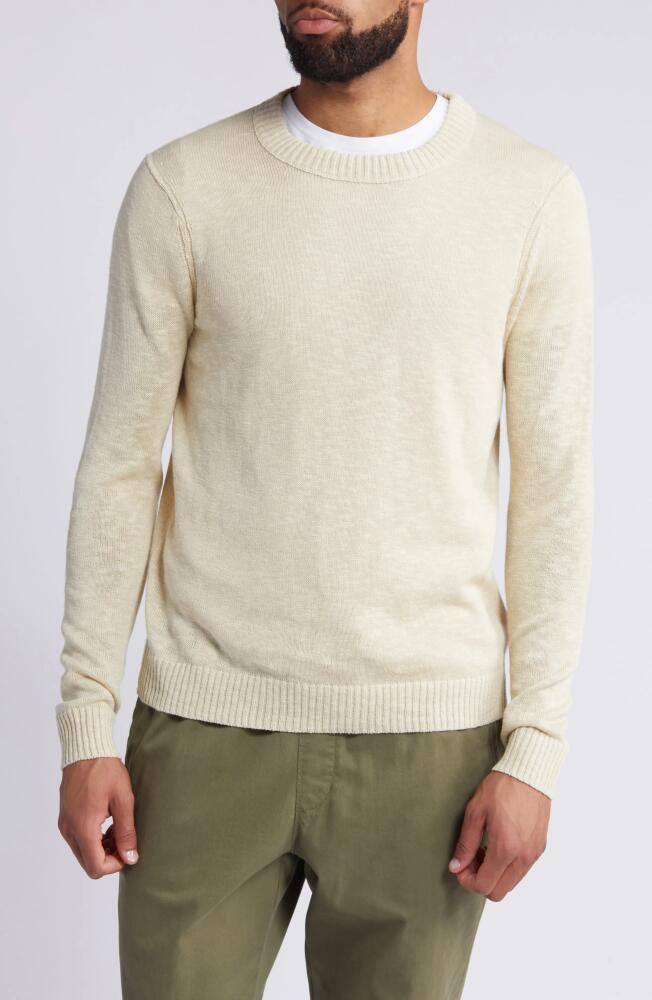 Treasure & Bond Linen & Cotton Crewneck Sweater in Beige Grain Cover