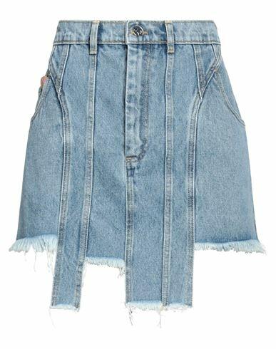 Natasha Zinko Woman Denim skirt Blue Cotton Cover